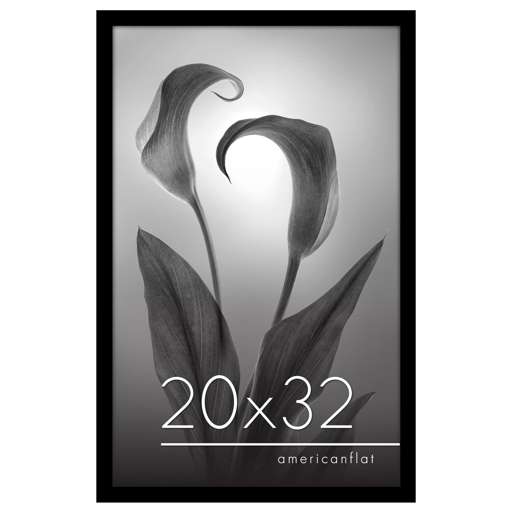 Americanflat 20x32 Poster Frame with Polished Plexiglass - Epic Collection - Gallery Wall Frames with Engineered Wood - Wide Pho