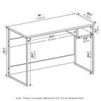 Furinno Moretti Lifestyle Study Desk, 45 Inches, Columbia Walnut