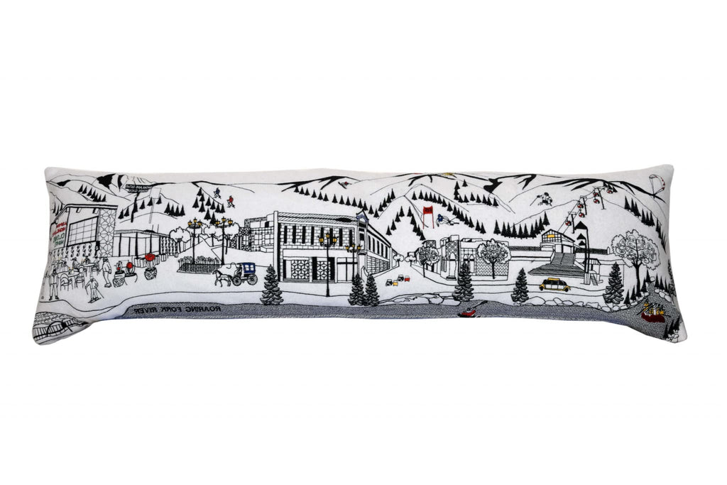 HomeRoots Cream 45' White Aspen Daylight Skyline Lumbar Decorative Pillow