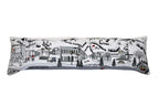 HomeRoots Cream 45' White Aspen Daylight Skyline Lumbar Decorative Pillow
