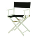 Casual Home 18 Directors Chair White Frame with Black Canvas