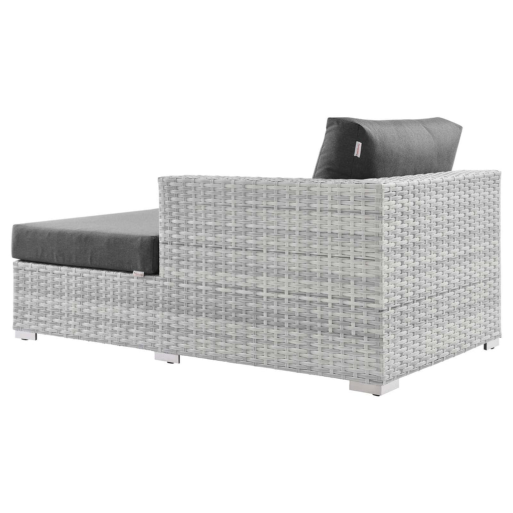 Modway EEI-4304-LGR-CHA Right Chaise, Light Gray Charcoal