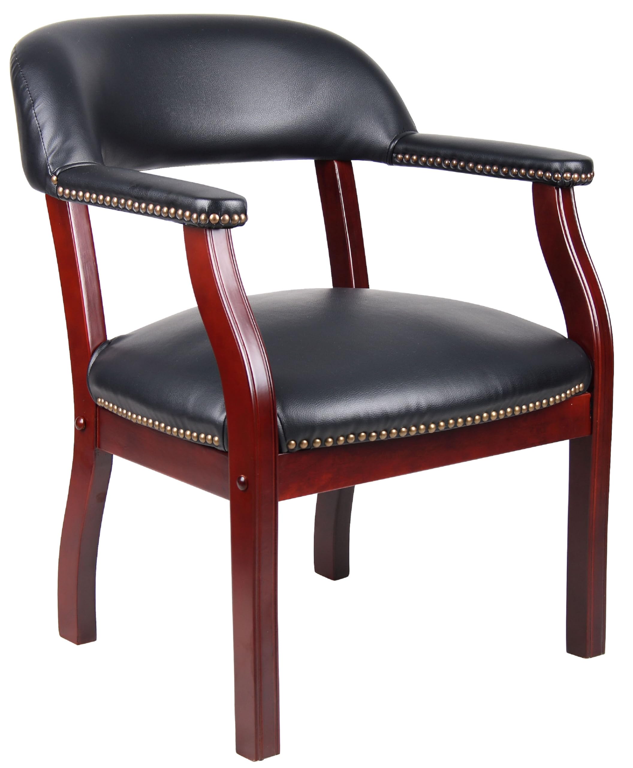 Boss Captains Chair In Black Vinyl