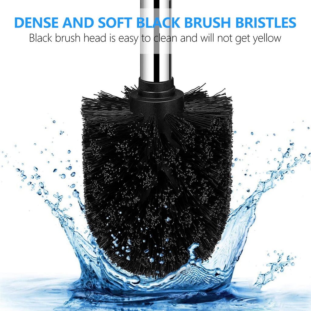 Setsail Toilet Brush, Compact Size Toilet Bowl Brush And Holder Toilet Brushes For Bathroom With 304 Stainless Steel Handle Toil