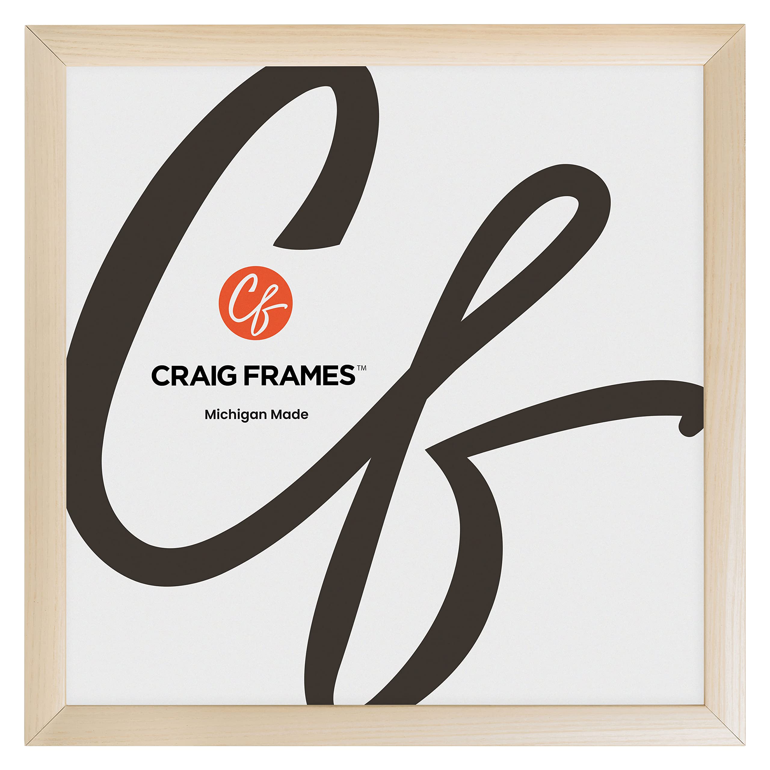 Craig Frames Contemporary, 15x15 Picture Frame, Natural
