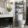 YBING Over The Toilet Rack 3 Tier Bathroom Shelf Over Toilet Storage Organizer Freestanding Above Toilet Storage Rack with Metal