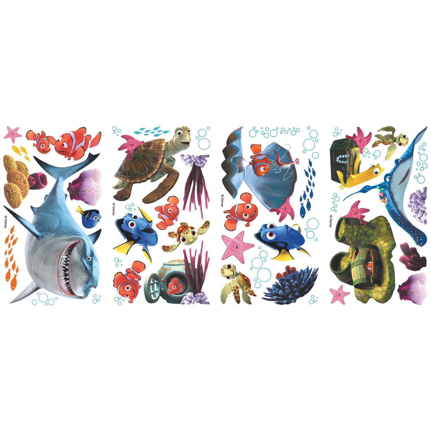 RoomMates RMK2059SCS Wall Decal, Finding Nemo