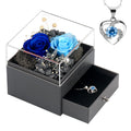 SHOKUTO Preserved Rose,Birthday Gifts for Women Mom Girlfriend,Gifts for Mom Grandma Wife Daughter Sister,Jewelry Boxes with Nec