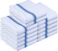 Utopia Towels Blue Dish Towels [12 Pack - 15 x 25 Inches] 100% Ring Spun Cotton Kitchen Towels, Highly Absorbent & Reusable Clea