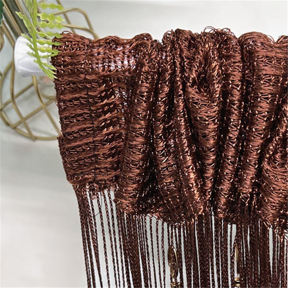 Ave Split 100Cmx200Cm Decorative Door String Curtain Beads Wall Panel Fringe Window Room Divider Blind For Wedding Coffee House