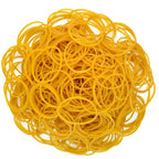 Wobe Rubber Bands, General Purpose, Natural Rubber, Yellow, 3.8cm/1.5" (D), 1000 Pack