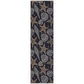 Seabreeze Sz4 Black Coastal Rug Runner 2' 3" X 7 ' 6"