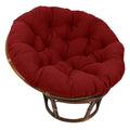 Blazing Needles Twill Papasan Cushion, 52" x 6" x 52", Ruby Red