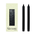 Zest Candle 12-Piece Straight Taper Candles, 10-Inch, Black