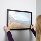 Countryarthouse 8X22 Frame Black Solid Pine Wood Picture Frame Includes Uv Acrylic Plexiglass, Acid Free Foam Backing Board And