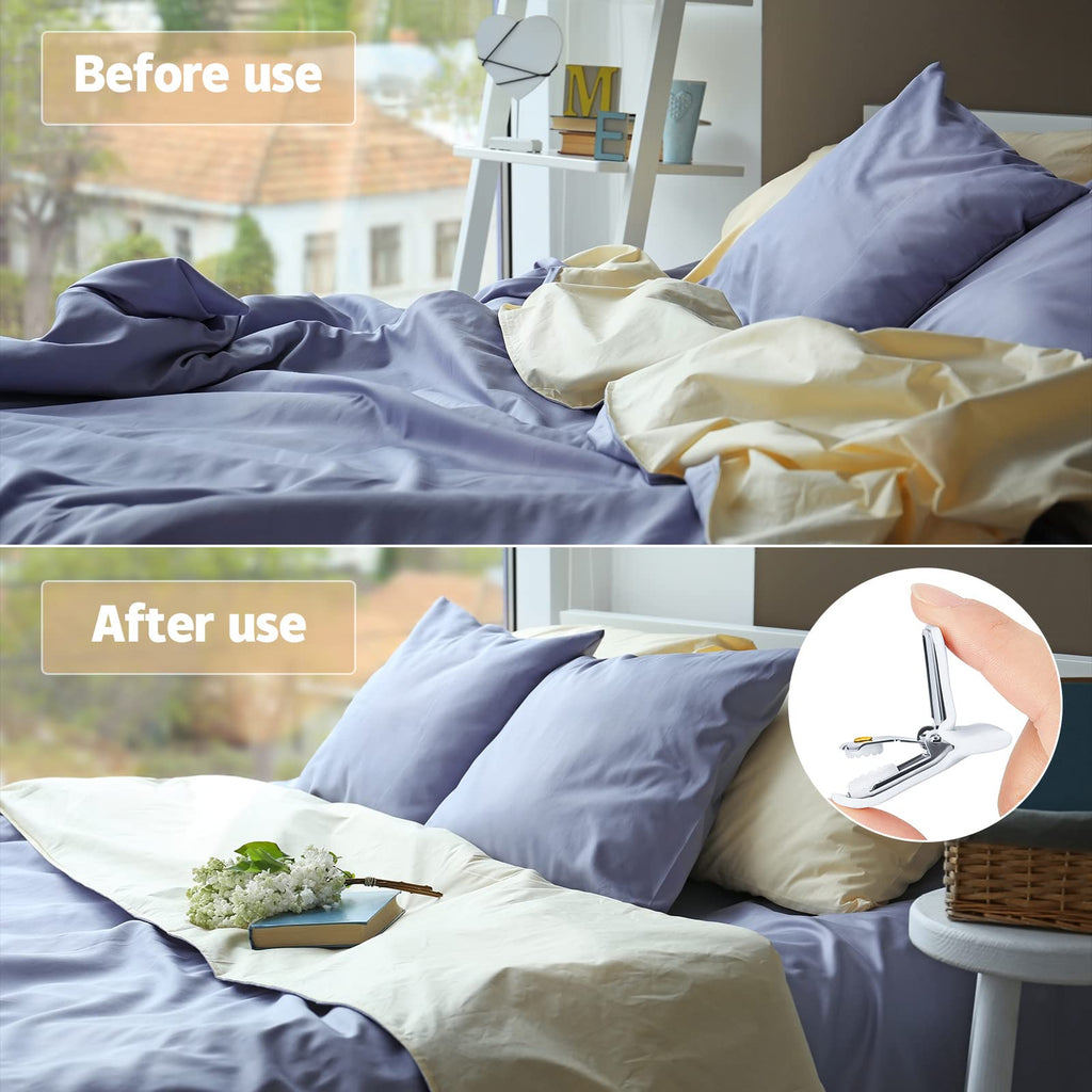 Padded Comforter Clips Duvet Clips White Padded Clips Blanket Fasteners To Secure Bedding For Preventing Comforters From Shiftin