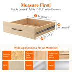 Lifewit 5 Pack Drawer Dividers Plastic 4'' High, 11-17'' Adjustable Drawer Organizers For Clothes, Expandable Dresser Separators