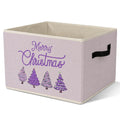 FSTCSV Purple Christmas Storage Bin, Christmas Tree Collapsible Storage Bin