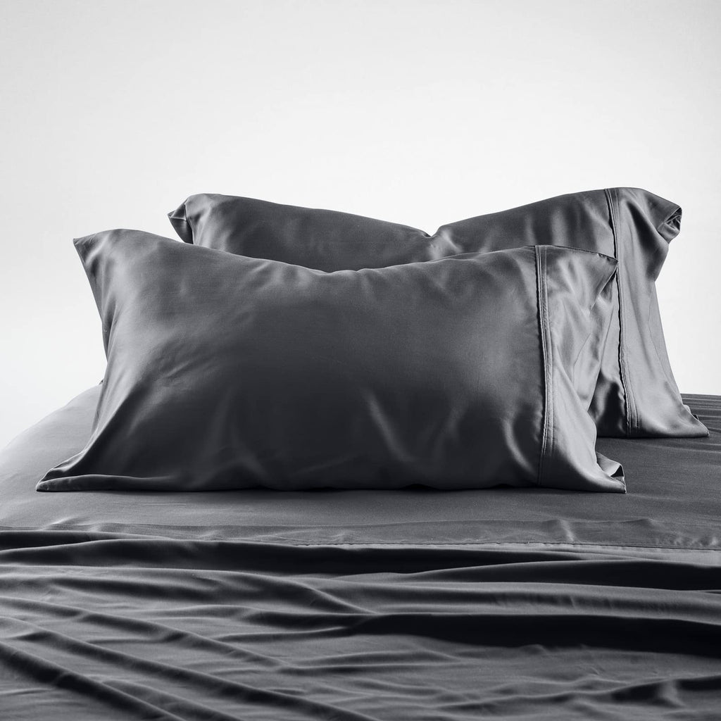 Olive + Crate Luxury Series 100% Tencel Eucalyptus Queen Size Sheets Set - 4Pc Super Soft Cooling Bed Sheets | Deep Pocket To 18