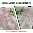 12 Pack Pink Wisteria Hanging Flowers Garland, 3.77 Feet Pink Artificial Wisteria Flower Vines, Fake Pink Wisteria, Pink Flower