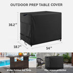 Outdoor Bar Cover Heavy Duty Waterproof Cover For Wicker Outdoor Bar Table Compatible With 54 Inch Outdoor Utility Cart And Stor