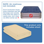 Bedecor Air Bed Sheets For Mattress Cover Removable Bed And Elastic Band Super Soft And Breathable & Deep Up To 21'' Beige Twin