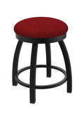 802 Misha 18 Swivel Vanity Stool with Black Wrinkle Finish and Graph Ruby Seat