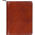 Scully Italian Leather Zip Planner & Letter Pad (Cognac)