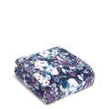 Vera Bradley Fleece Plush Throw Blanket, Artist'S Garden Purple
