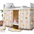 Navhao 2 Panels,Bottom Bunk Bed Curtains Cloth Breathable Bed Canopy Students Curtain Shading Nets For Single Bed