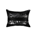 HomeRoots Decor 12-inch x 20-inch x 5-inch Black & Silver - Pillow