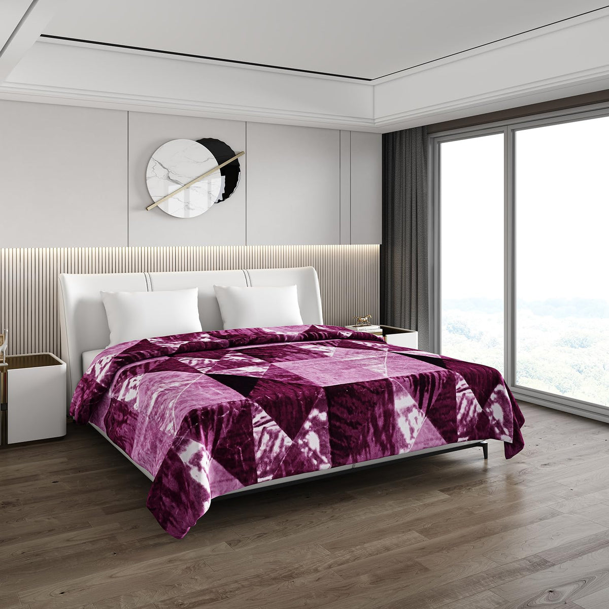 Monte Carlo Heavy Winter Double Bed Blanket Firdous 2 Ply 1175 GSM | 6.2 KG (2.20 M X 2.40 M)
