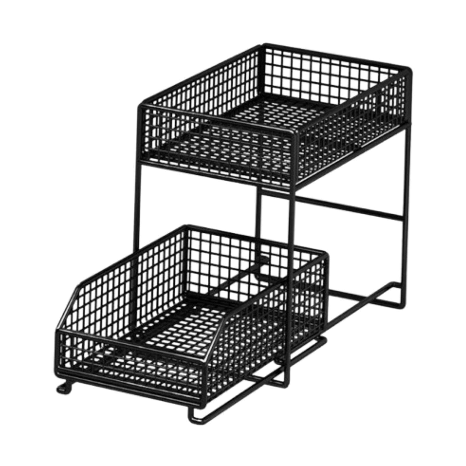 Myaddiction Under Sink Organiser Rack 2 Tier Countertop Organizer For Countertop Kitchen S