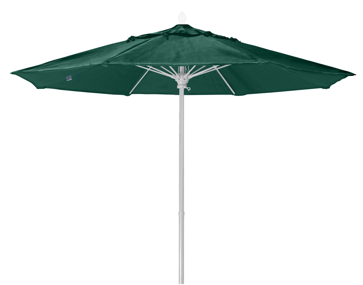 Fiberbuilt Umbrellas 7Mpuw-8603 Market Umbrella, 7.5' Diameter Marine Grade Canopy, Forest Green