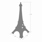 Allgala 15'' Eiffel Tower Statue Decor Alloy Metal, Black