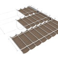 TANG Retractable Pergola Shade Cover Replacement Canopy Shade Covers for Deck Porch Patio Slide Hang Down Wave Shade Sail Remova