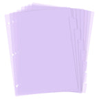 KALIONE 3 Ring Pink Binder Dividers, 8-Tabs A4, Sturdy Plastic, Purple Aesthetic Dividers for Notebooks and Binders