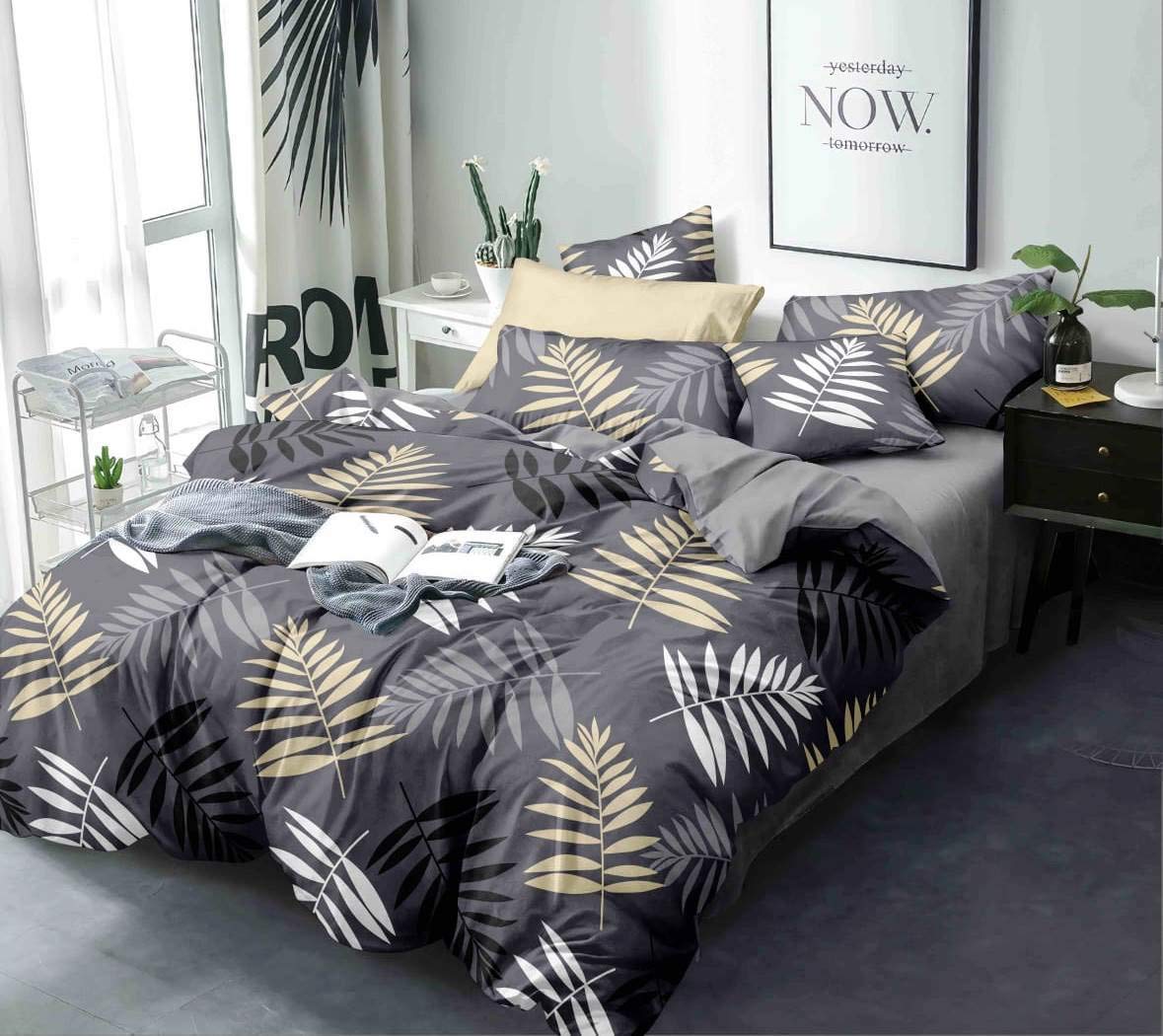 Morado Glace Cotton King Size Duvet Cover | Comforter Cover | Rajai Cover | Blanket Cover | Quilt Cover For Double Bed With Zipp