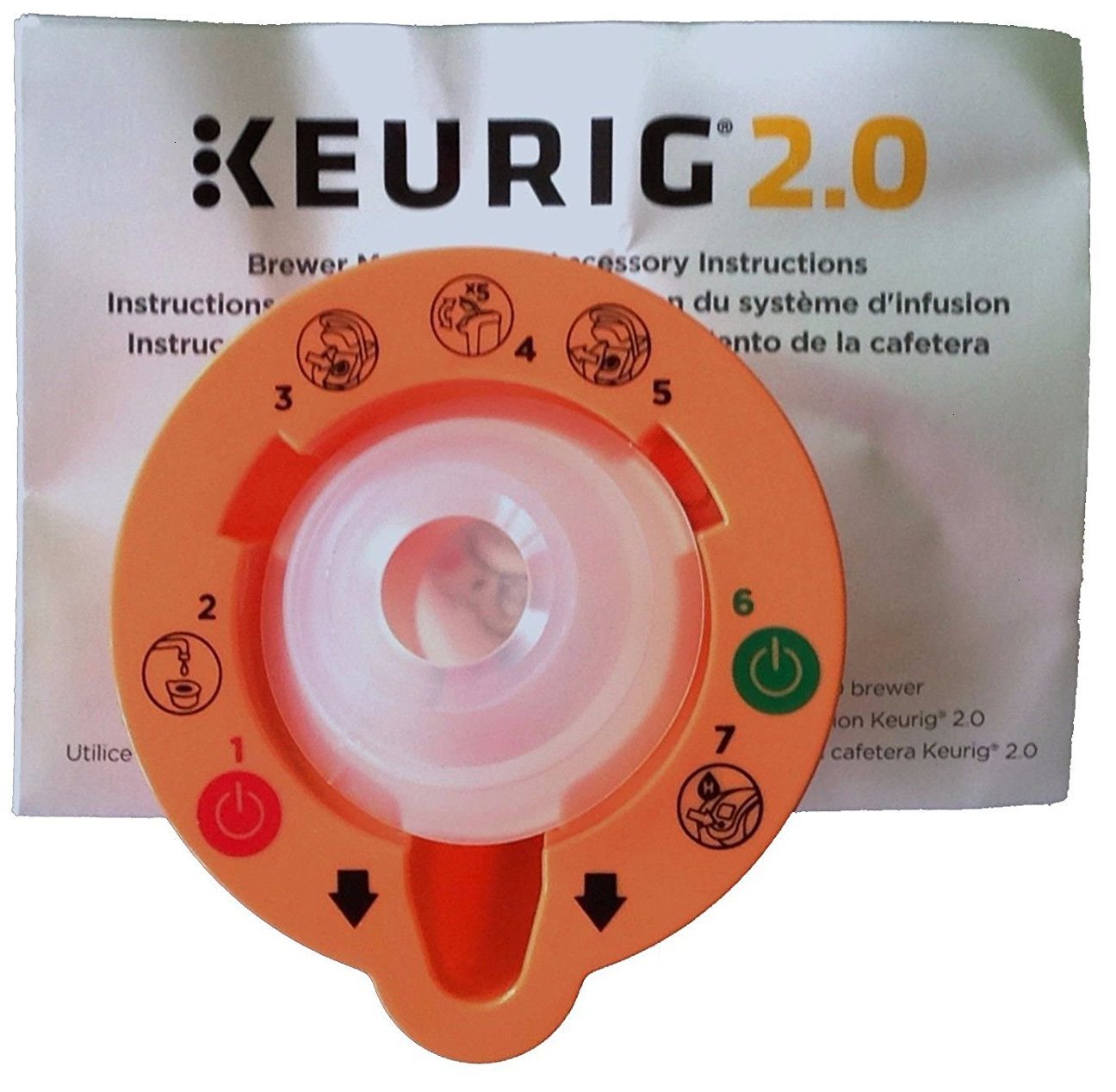 Keurig 4335457458 2.0 Needle Cleaning Tool, kkk, Orange