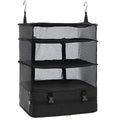 Kitwe Hanging Packing Cubes Portable Travel Closet Collapsible Compression Clothes Organizer With Built In Shelves For CarryOn 
