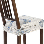 Searchi Stretch Dining Chair Seat Covers Set Of 2, Soft Removable Washable Seat Covers For Dining Chairs, Dining Room Seat Cover Protector (Rear-Covered, Butterfly)