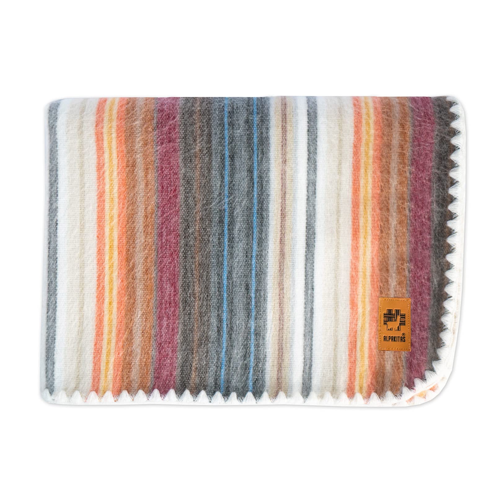 Alpaca Wool Blanket - Throw Size Bed Blanket - Alpaca Throw Blankets - Best Gift & Warm Blanket Throw, Lightweight, Couch Or Cam
