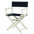 Casual Home 18 Directors Chair White Frame with Navy Canvas