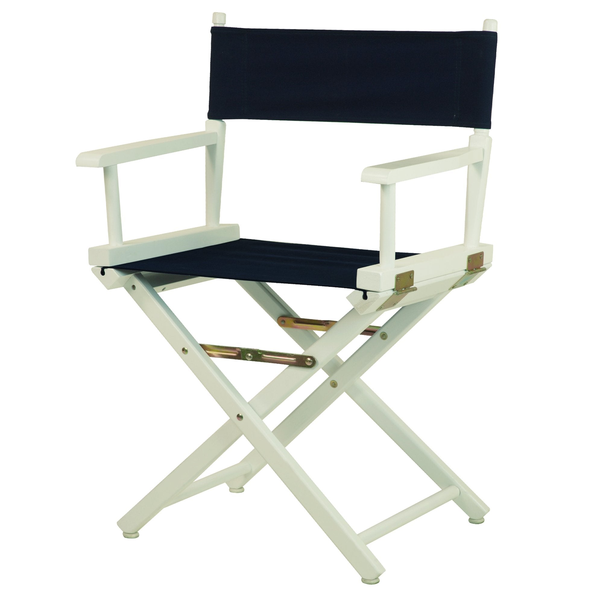Casual Home 18 Directors Chair White Frame with Navy Canvas