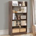 About Space Bookshelf For Home  5 Tier Books Rack For Study Room Multipurpose Open Shelf For Home, Office, School Engineered Wo