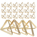Tofficu 30Pcs Three-Dimensional Paper Clips, Small Paperclip Aluminum Alloy Triangular Paperclip For Note, Card, Home, School