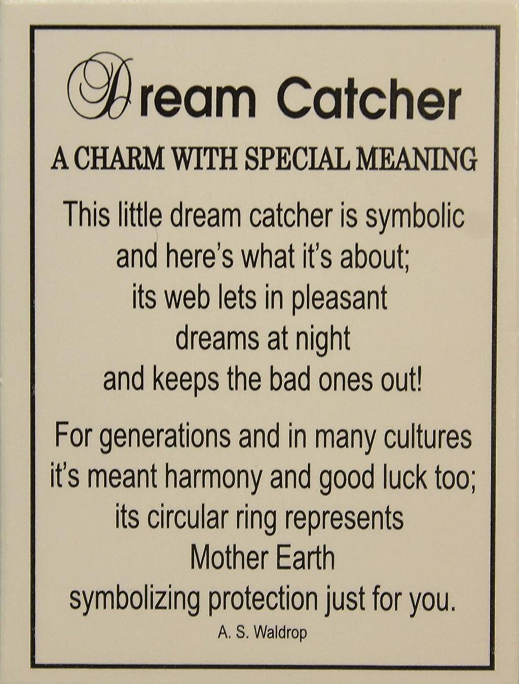 Tiny Little Dream Catcher Pocket Charm With Story Card!