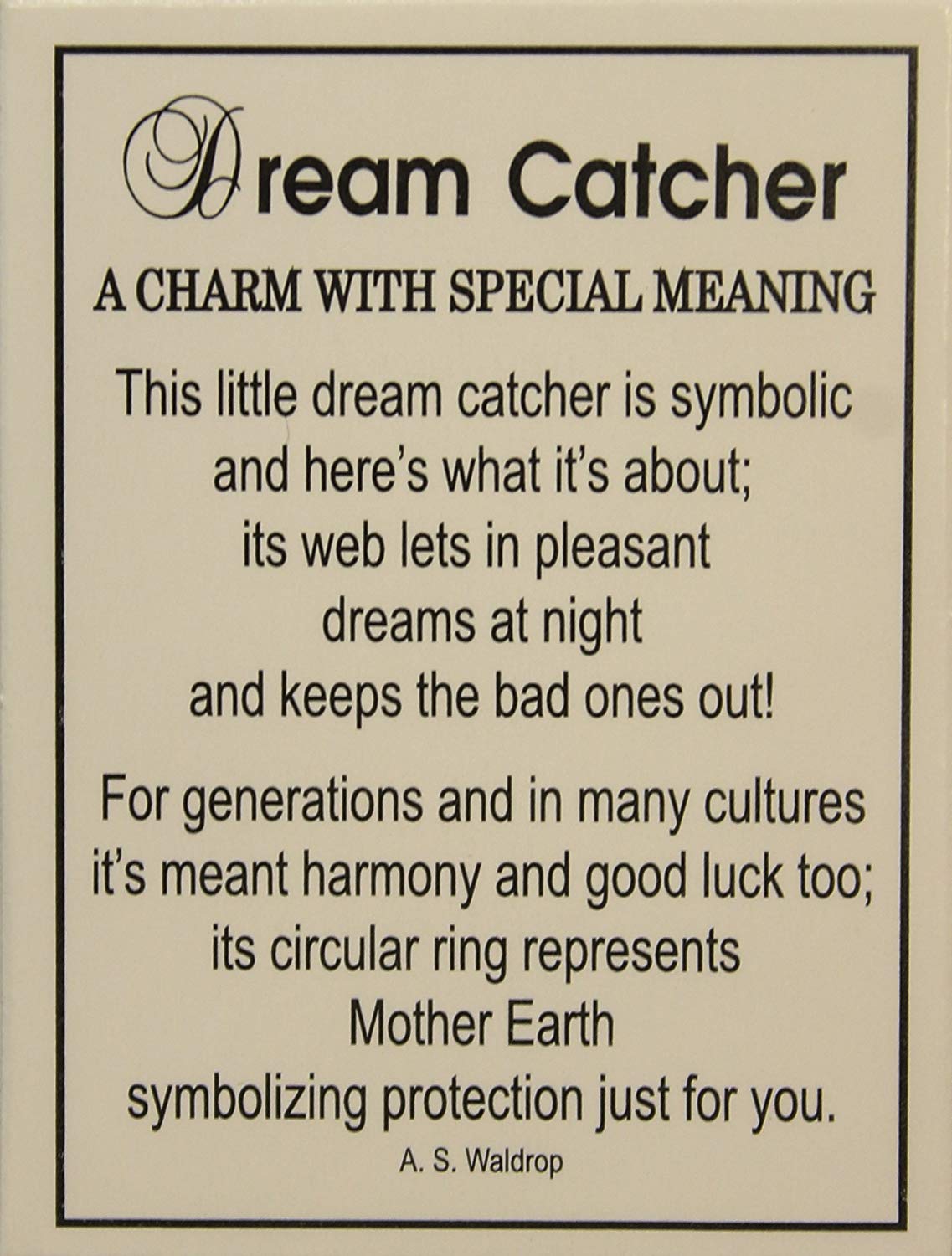 Tiny Little Dream Catcher Pocket Charm With Story Card!