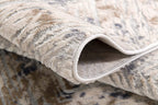 HomeRoots 100% High Grade Polypropylene 4â€ x 6â€ Ivory and Beige Abstract Diamonds Area Rug