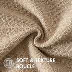 Miulee 18X18 Inch Decorative Pillow Covers For Couch Bed Set Of 2 Textured Boucle Neutral Throw Pillows Khaki Accent Solid Cushion Pillowcase Cozy Soft Chair Sofa Livingroom Home Decor
